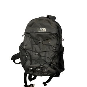 The North Face Borealis Black Backpack w Patches